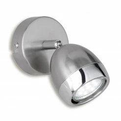 LED-Wandleuchte - Nickel matt - 1-flammig