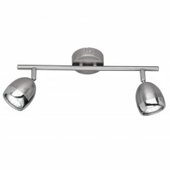 LED-Deckenleuchte - Nickel matt - 2-flammig