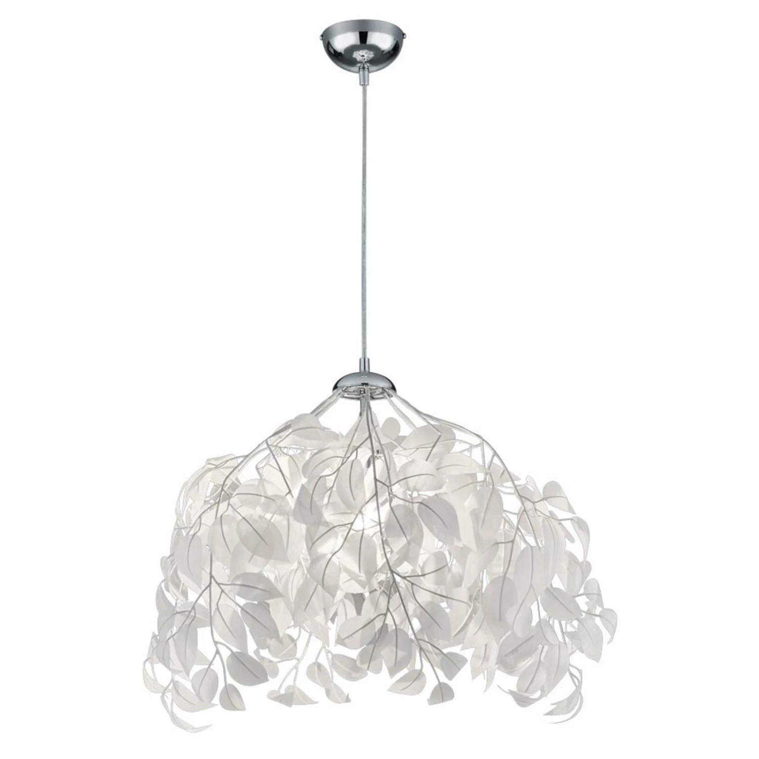 Pendelleuchte - weiß - Blätter - Ø 38 cm