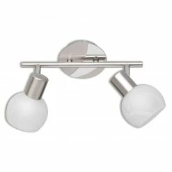 Spotbalken ANTIBES - Nickel - 2-flammig