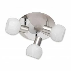 Spotrondel - Nickel - 3-flammig