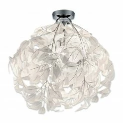 Deckenleuchte - weiß - Kunststoff - 58 cm hoch