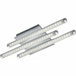 LED-Deckenleuchte - chromfarben - 3-flammig