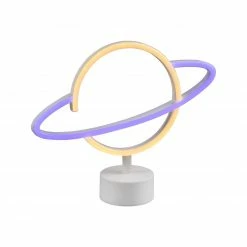 LED-Tischlampe - weiß - USB-Anschluss - Planet