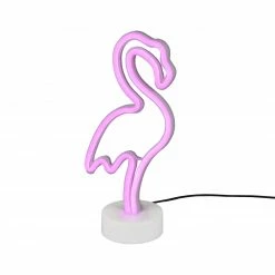 LED-Deko-Tischleuchte - weiß - Flamingo