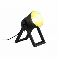 Tischleuchte - schwarz - Metall - schwenkbar