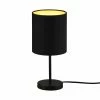 Tischleuchte - schwarz - Metall - 28,5 cm