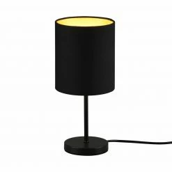 Tischleuchte - schwarz - Metall - 28,5 cm