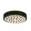 LED-Deckenleuchte - schwarz-weiß - Kunststoff - 28 cm