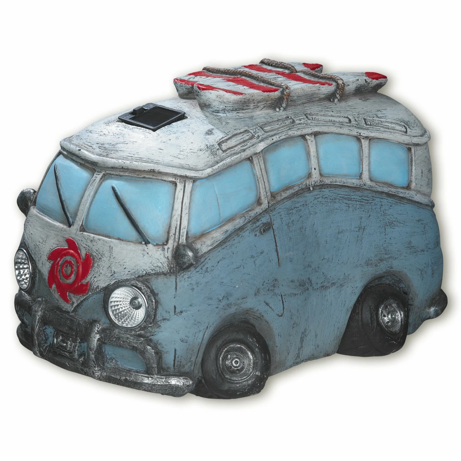 LED-Solarleuchte Bus - blau - 39 cm