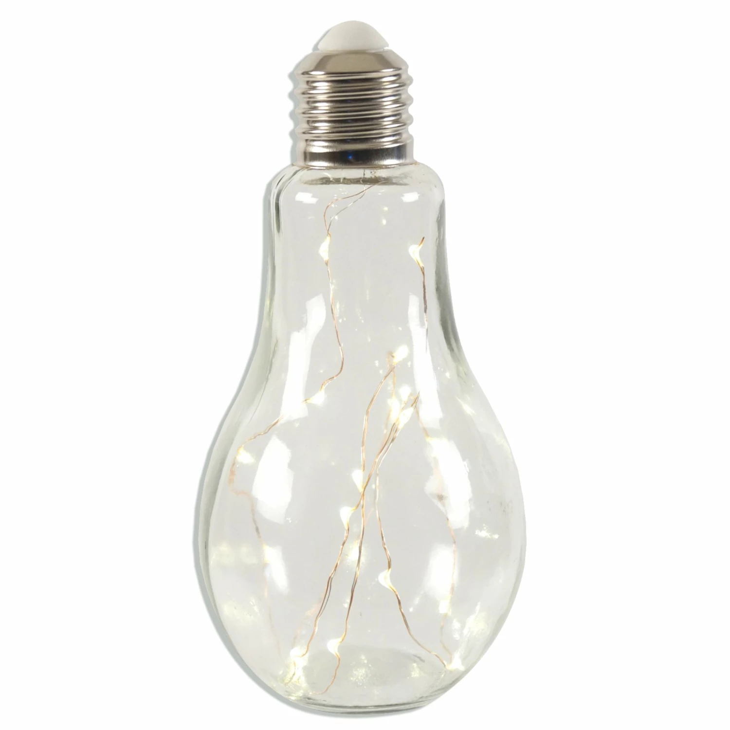 LED-Partylampe - transparent - Glas
