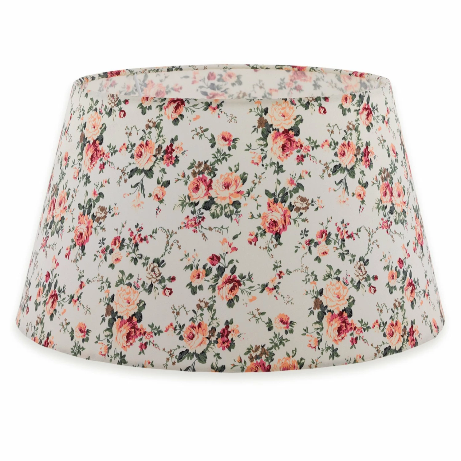 Lampenschirm - creme - Blumenprint