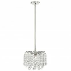 Pendelleuchte - Kristallbehang - Kunststoff