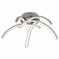 LED-Deckenleuchte - silber - Ø 47 cm