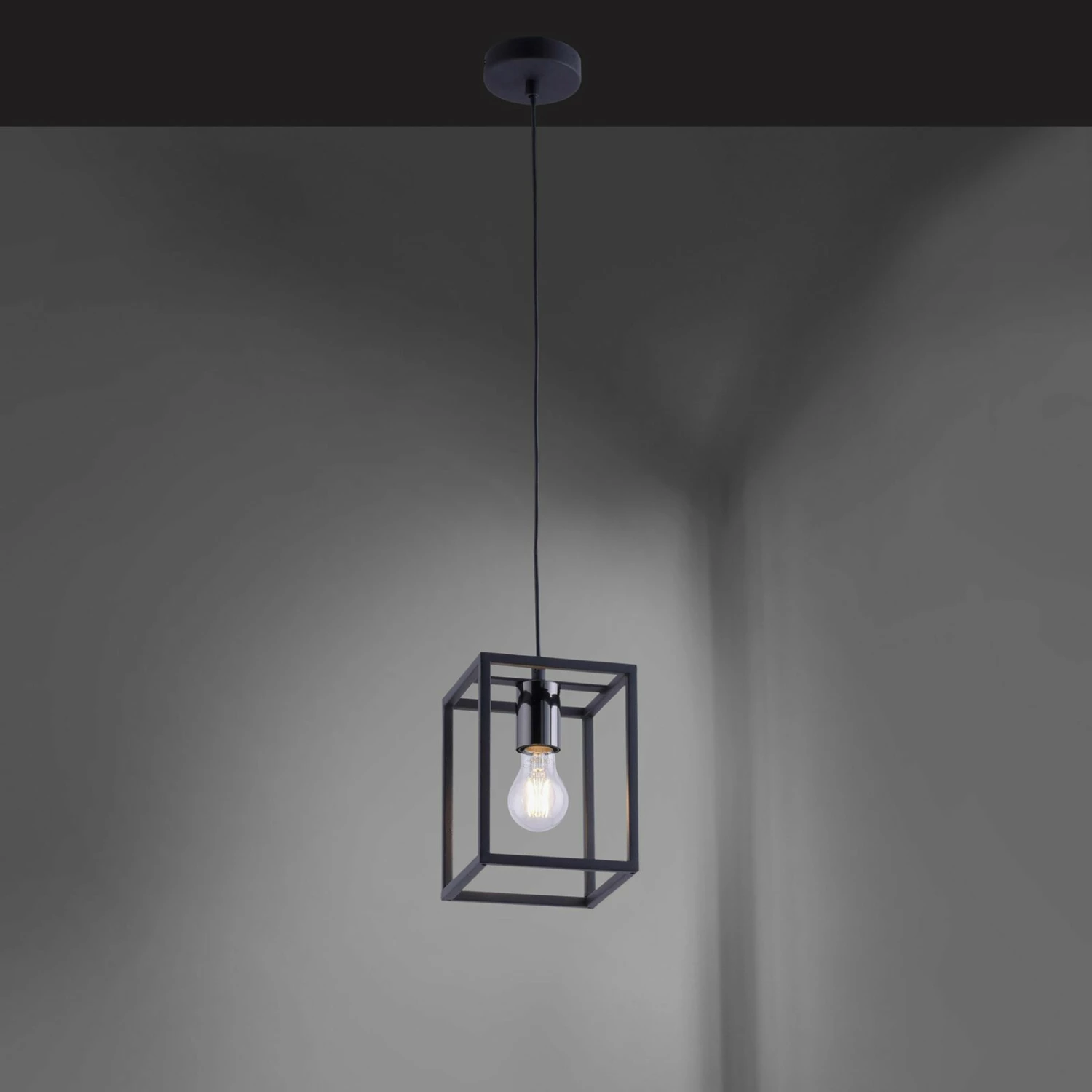 Pendelleuchte - schwarz - 120 cm – Bild 3