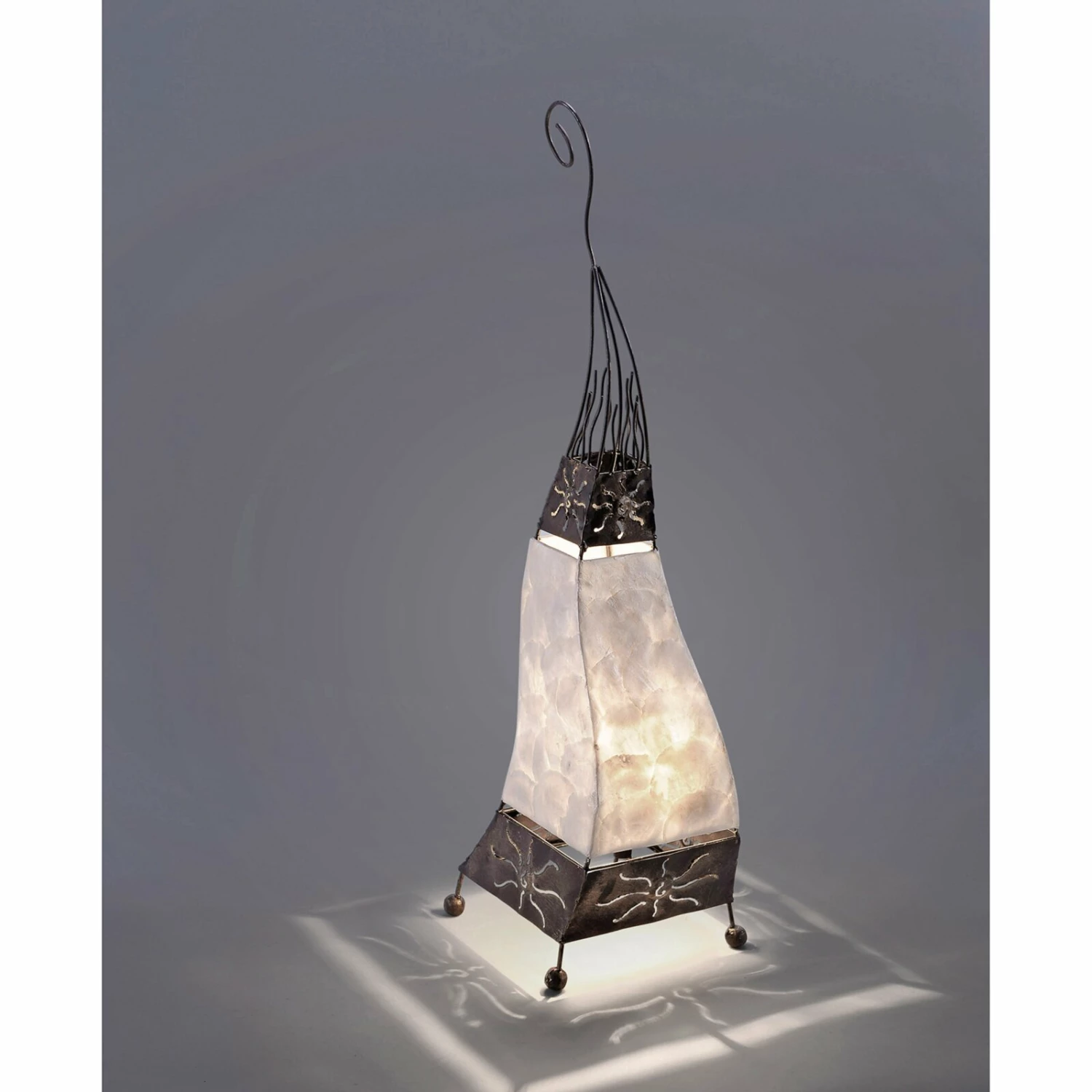 Stehleuchte - perlmutt - 75 cm – Bild 2