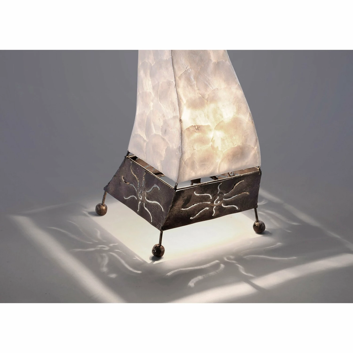 Stehleuchte - perlmutt - 75 cm – Bild 3