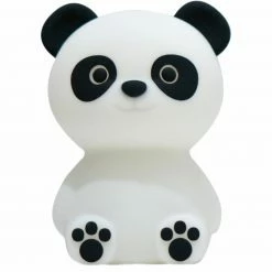LED-Touch-Nachtlicht - weiß-schwarz - Panda - dimmbar