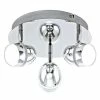 LED-Deckenleuchte - Chrom - 3-flammig