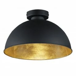 Deckenleuchte - schwarz-gold - 1-flammig