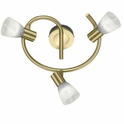 LED-Deckenleuchte - Messing matt