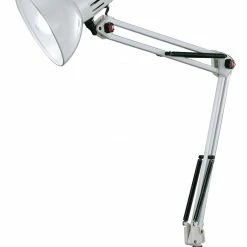 Gelenk-Klemmleuchte - weiß - höhenverstellbar