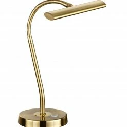 LED-Schreibtischlampe - Messing matt - Touch-Dimmer