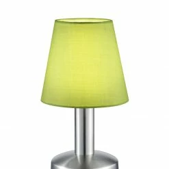 Tischlampe - grün-Nickel matt - Touchdimmer