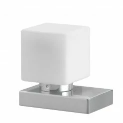 Tischlampe - Nickel matt-weiß - mit Touch-Dimmer