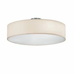 Deckenleuchte - weiß-Nickel mattt - Ø 50 cm