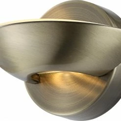 LED-Wandleuchte - Altmessing