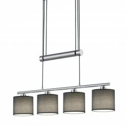 JoJo-Pendelleuchte - Nickel matt-grau - 4-flammig