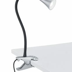 LED Klemmleuchte - titanfarbig - Flexarm