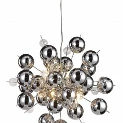 Pendelleuchte EXPLOSION - Chrom - 10-flammig