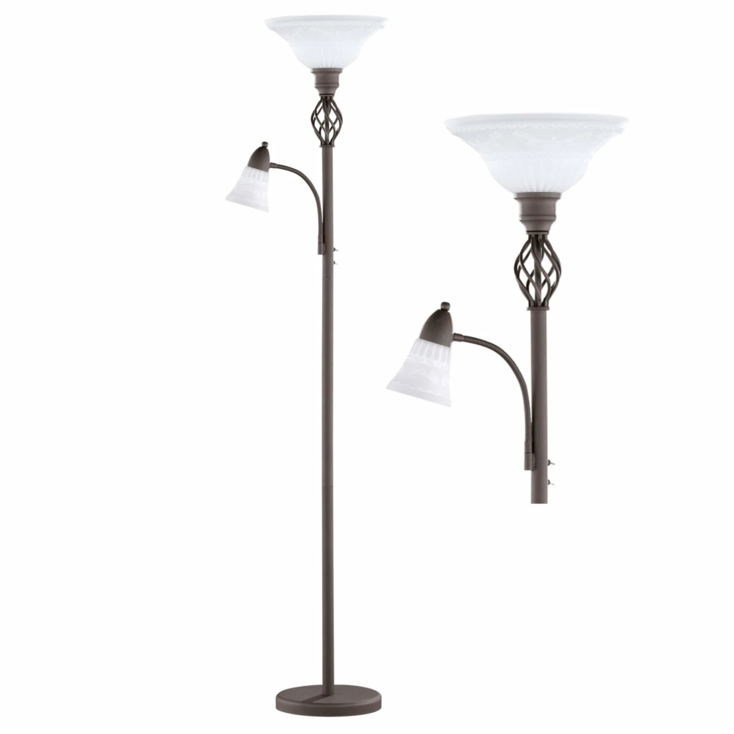 Deckenfluter - rostfarbig - Ø 28 cm