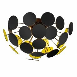 Deckenleuchte - schwarz-matt - 3-flammig