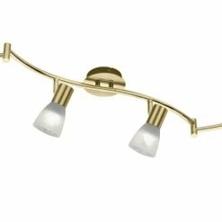 LED-Deckenleuchte - Messing-matt - 180 cm breit