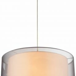 Pendelleuchte THEO - Nickel matt - 53 cm breit