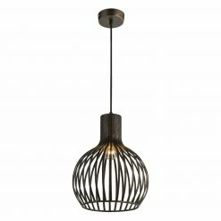 Pendelleuchte - Metall - schwarz