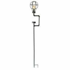 Solar-Leuchte KONSTANTIN - antik-schwarz - 65 cm hoch