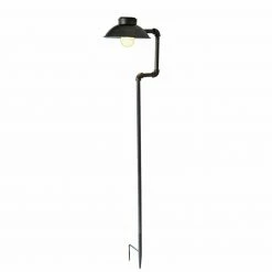 Solar-Leuchte JOSEPHINE - antik-schwarz - 153,5 cm hoch