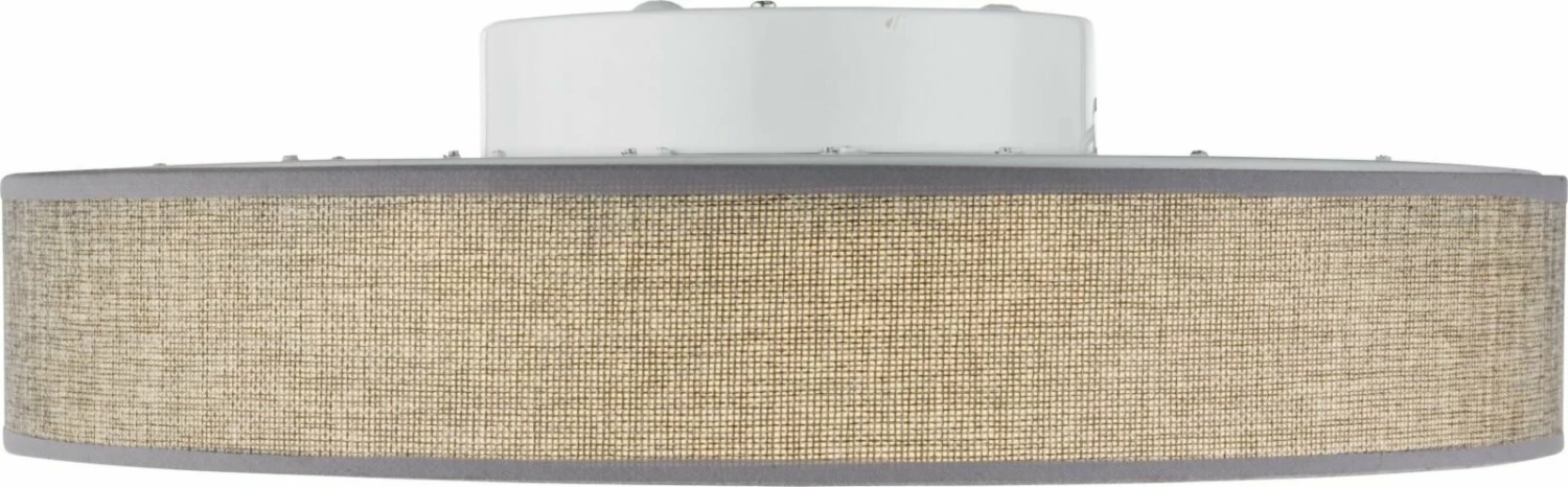 Deckenleuchte - grau - Stoffschirm - Ø 30 cm – Bild 2