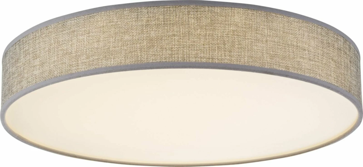 Deckenleuchte - grau - Stoffschirm - Ø 30 cm