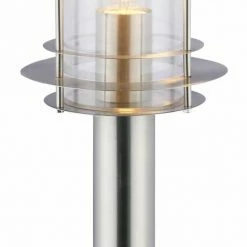 Standleuchte - Edelstahl - 45 cm hoch