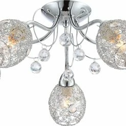 Deckenleuchte - chrom - 5-flammig