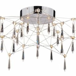 LED-Deckenleuchte - chrom - Ø 55 cm