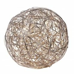 LED-Außenkugel - aluminium - Ø 40 cm