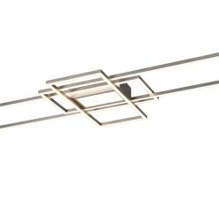 LED-Deckenleuchte - Nickel matt - inklusive Fernbedienung