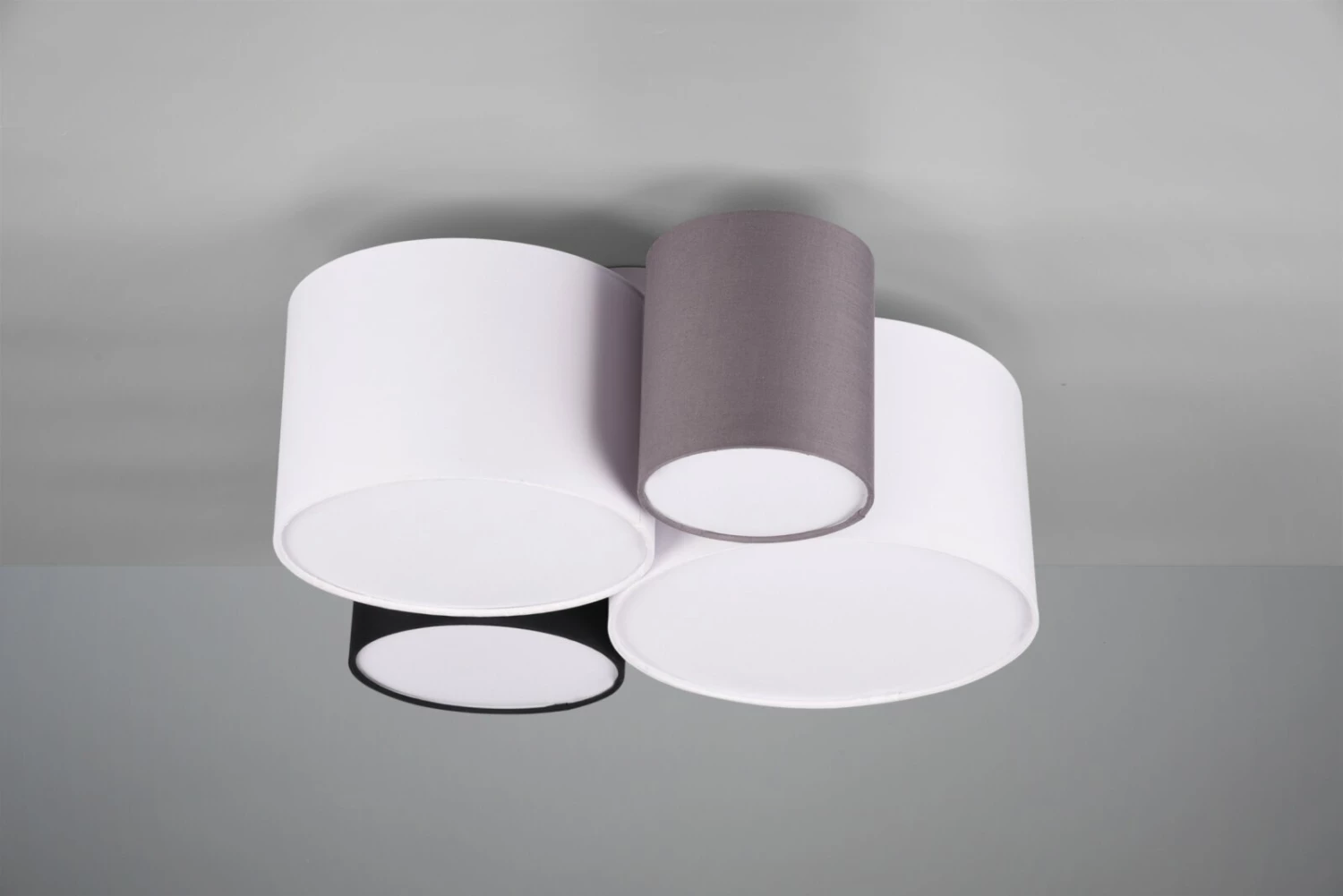 Deckenleuchte - schwarz-weiß-grau - 4-flammig – Bild 3