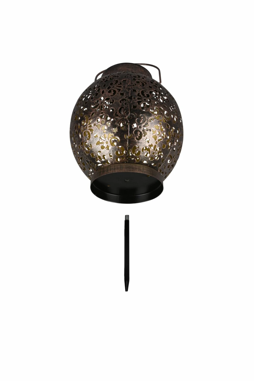 Solar-Tischleuchte - kupfer-antik - 39 cm hoch – Bild 3